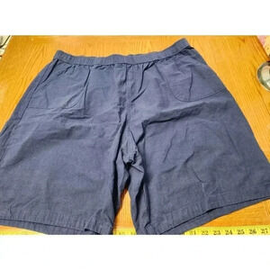 Emily Daniels Navy Blue Shorts Plus Size 2X, Inseam 9"
